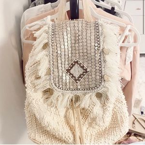 Beaded Travel Boho Backpack